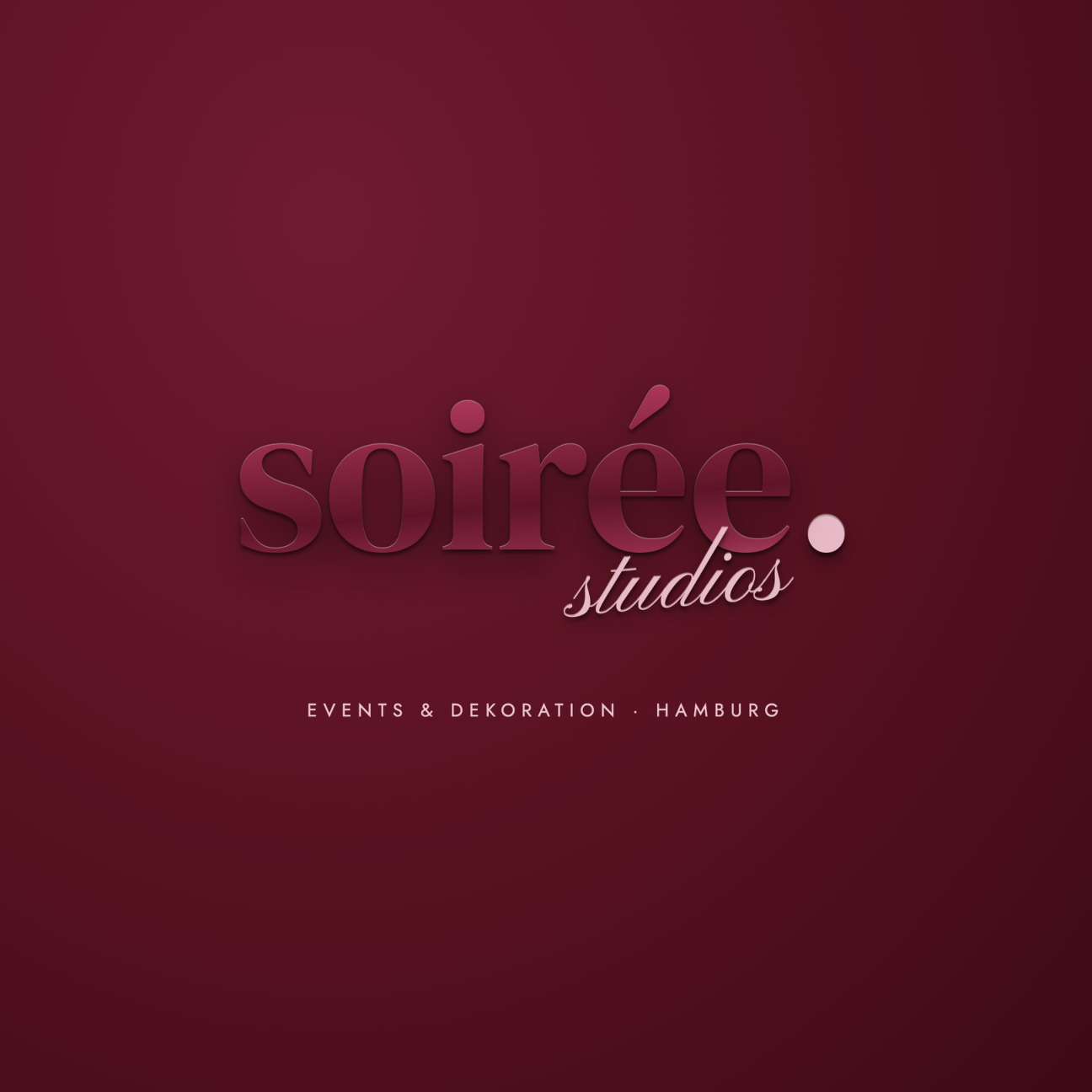 Logo soirée. studios – Events und Dekoration Hamburg
